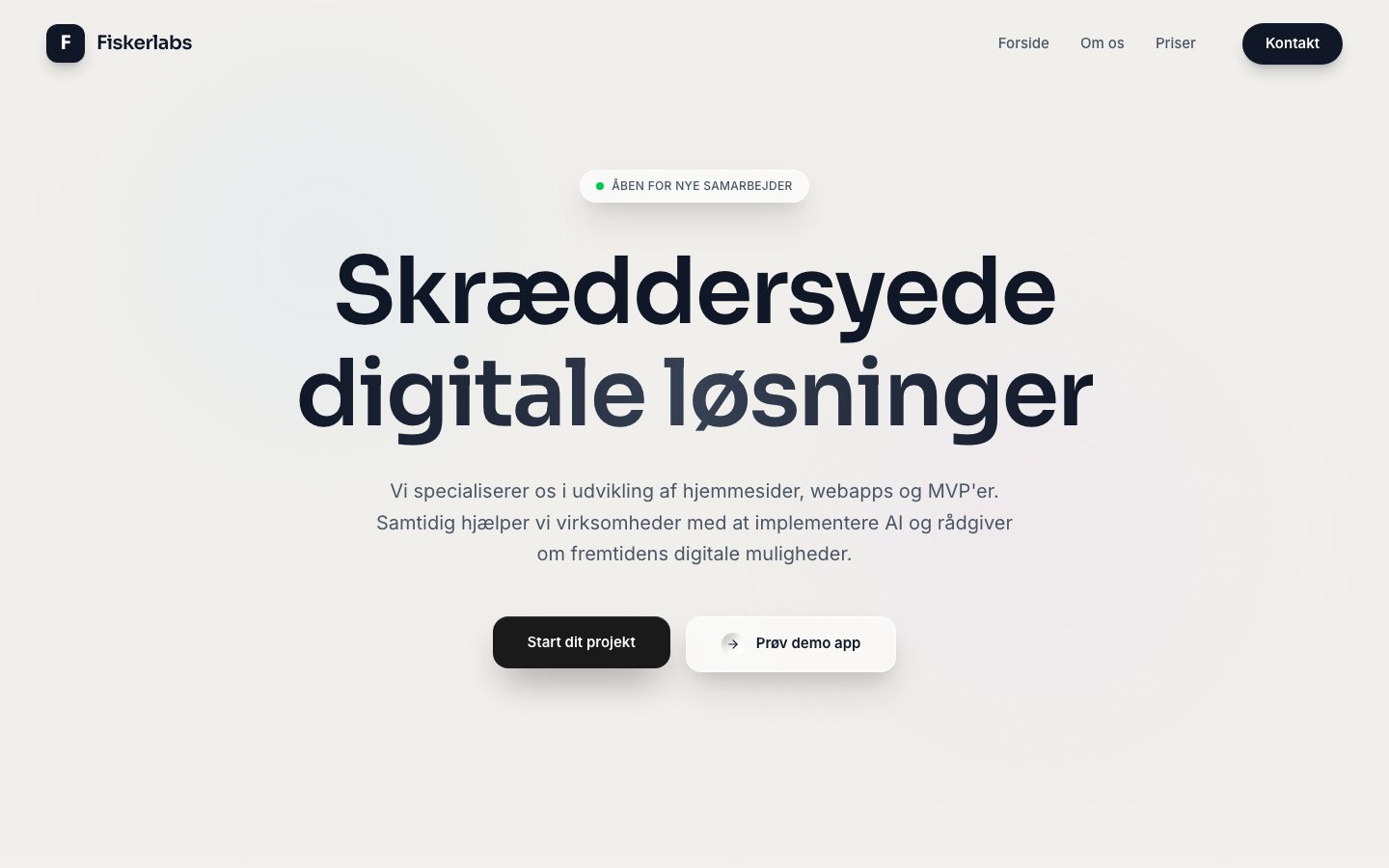 Fisker Labs website preview
